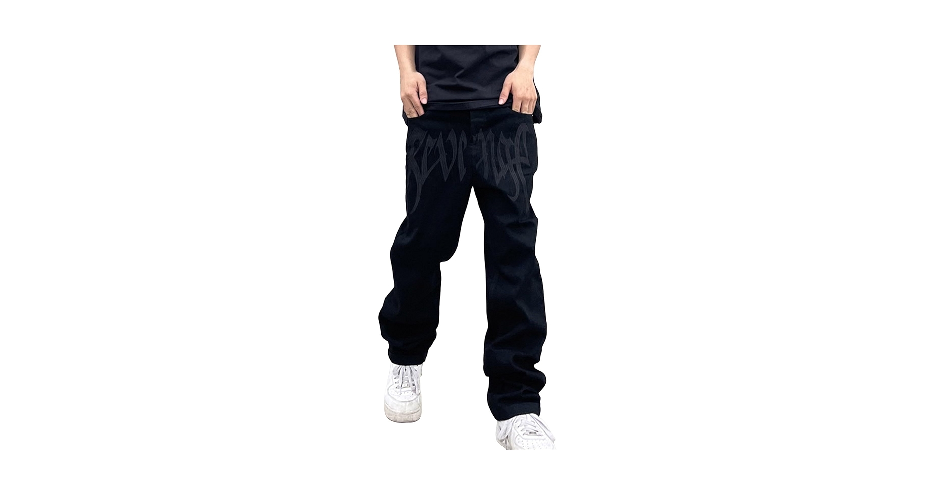 Corteiz Cargo Pants Men's Baggy Jeans Y2K Star Eye Print Hip